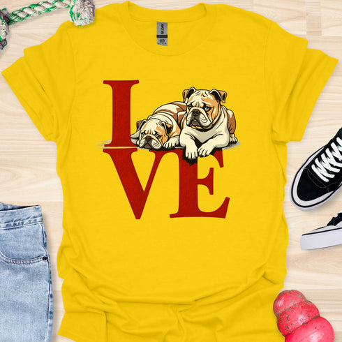 Love is a four legged word - V3 - Sitting Above T-Shirt
